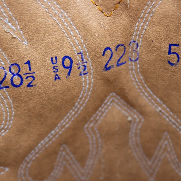 Jar Boots Imitation Snake Skin Western Mexican Boots Men's Size 9.5 - Picture 7 of 8